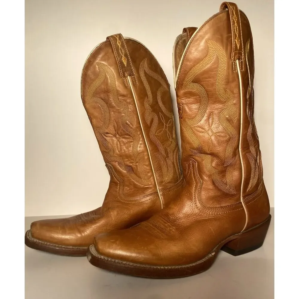 Ariat Men’s Western Cowboy Boots Brown Leather MPN 10007963 Size 9D